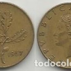 Monedas antiguas de Europa: ITALIA 1957 - 20 LIRE - KM 97.1 - CIRCULADA. Lote 223871035