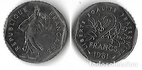 Monedas antiguas de Europa: FRANCIA 2 FRANC 1981 EBC - Foto 1