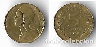 Monete antiche di Europa: REPUBLICA FRANCESA -1970 5 CENTIMES *LIBERTE EGELITE FRATERNITE*