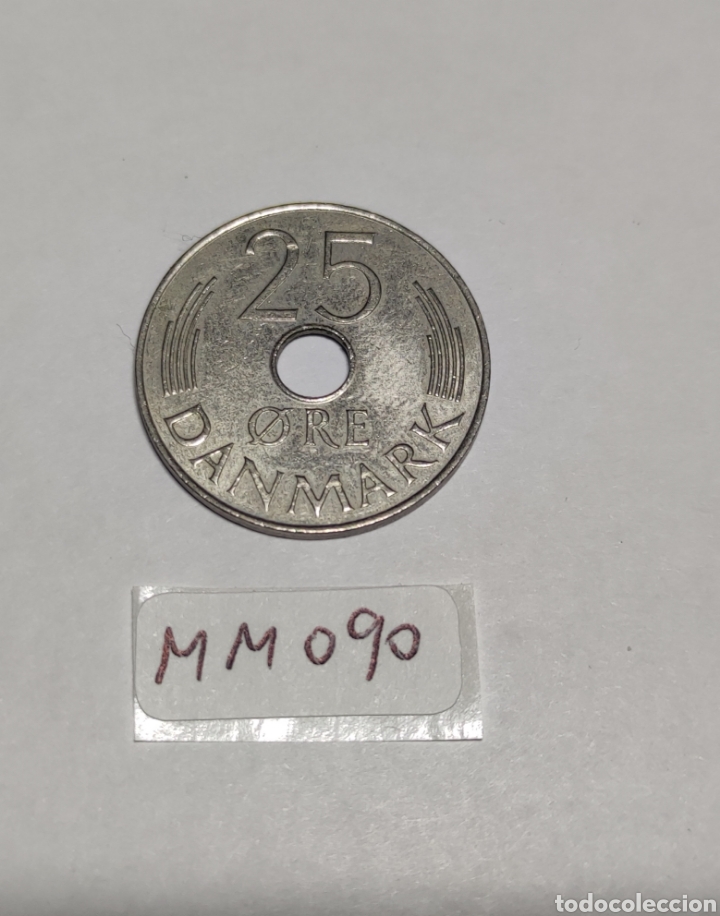 Monedas antiguas de Europa: Moneda Dinamarca 1976.25 Ore.Coraz&oacute;n - Foto 1