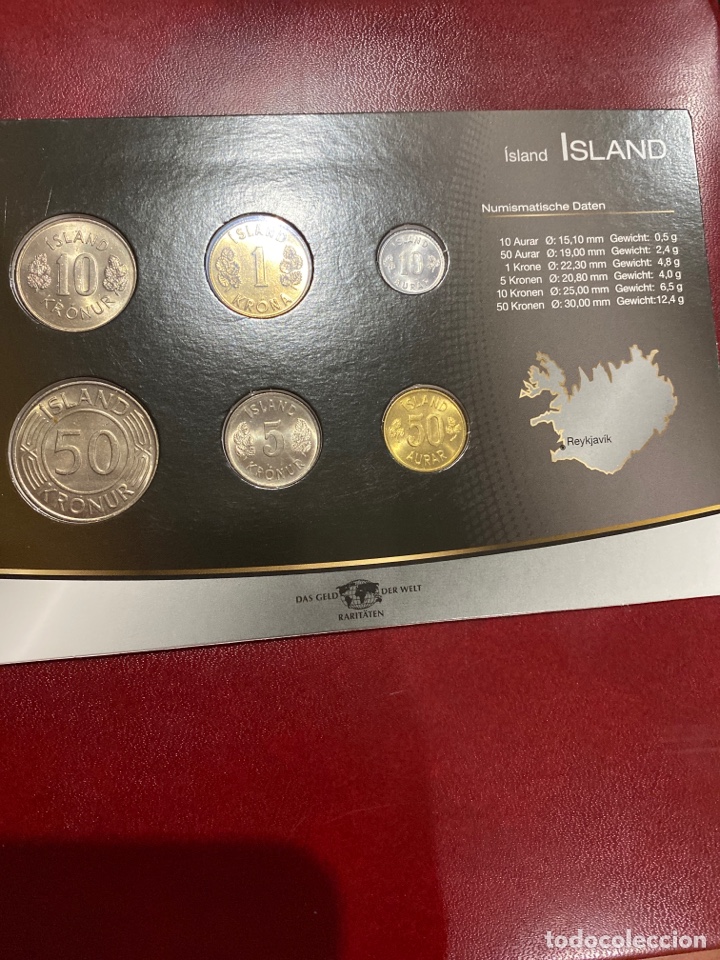 Monedas antiguas de Europa: Set monedas de Islandia - Foto 2