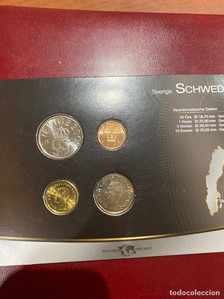 Monedas antiguas de Europa: Set monedas de Suecia. - Foto 2