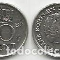 Monedas antiguas de Europa: HOLANDA 1980 - 10 CENTS - KM 182 - CIRCULADA. Lote 226095390
