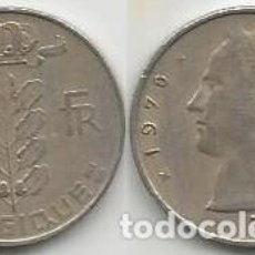 Monedas antiguas de Europa: BELGICA 1970 - 1 FRANC - KM 142.1 - CIRCULADA. Lote 227026735