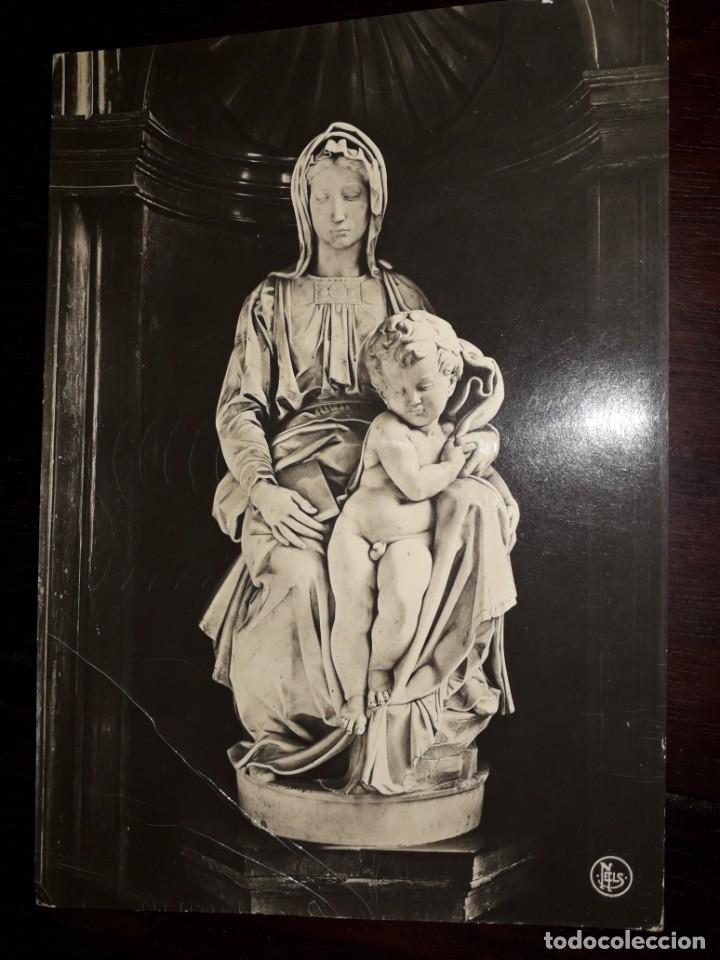 Monedas antiguas de Europa: N&ordm; 3401 POSTAL MICHELANGELO PAISES BAJOS BELGICA LA VIERGE ET L&acute;ENFANT