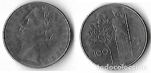 Moedas antigas da Europa: REPUBLICA ITALIANA 1978 100 LIRAS