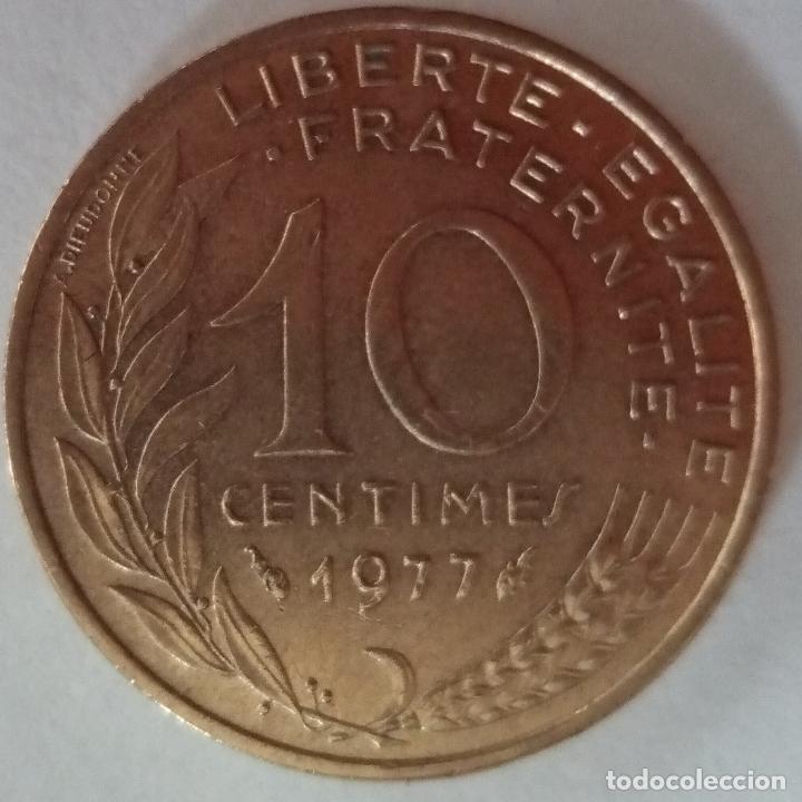 Monedas antiguas de Europa: FRANCIA 10 CENTIMOS 1977 - Foto 2