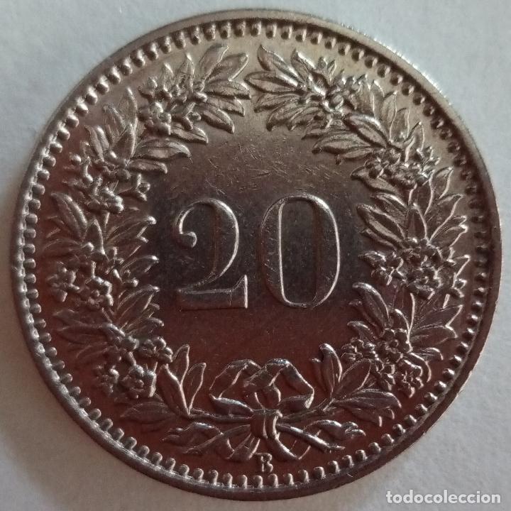 Monedas antiguas de Europa: SUIZA 20 CENTIMOS 1960 - Foto 2