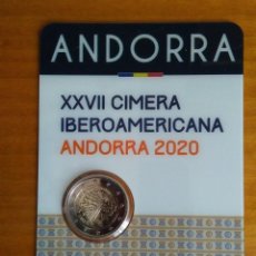 Monedas antiguas de Europa: 2 EUROS -ANDORRA 2020- XXVII CUMBRE IBEROAMERICANA - COINCARD. Lote 221109361
