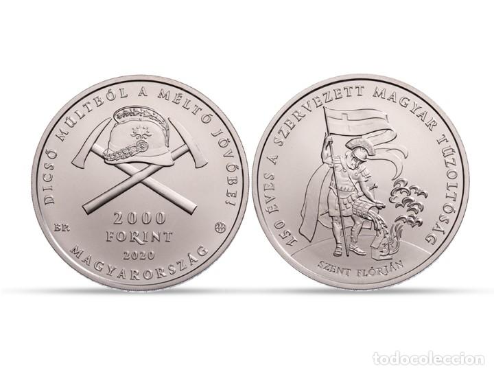 Monedas antiguas de Europa: HUNGRIA 2020.-2.000 FORINT -105&ordm; BOMBEROS CuNi BU