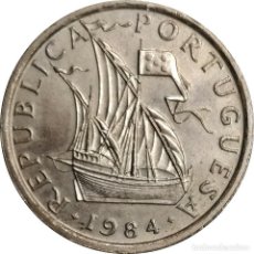 Monedas antiguas de Europa: PORTUGAL. 5 ESCUDOS DE 1984. #KM 591. (039).