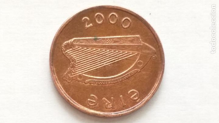 Monedas antiguas de Europa: Moneda de Irlanda. Eire. 1 P. A&ntilde;o 2000 - Foto 2