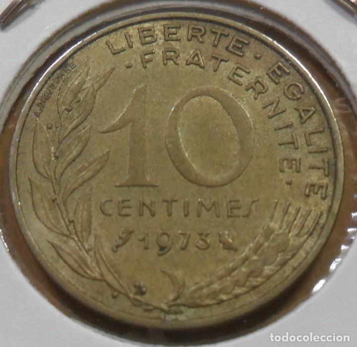Monedas antiguas de Europa: FRANCIA - 10 CENTIMOS - 1973 - - Foto 2