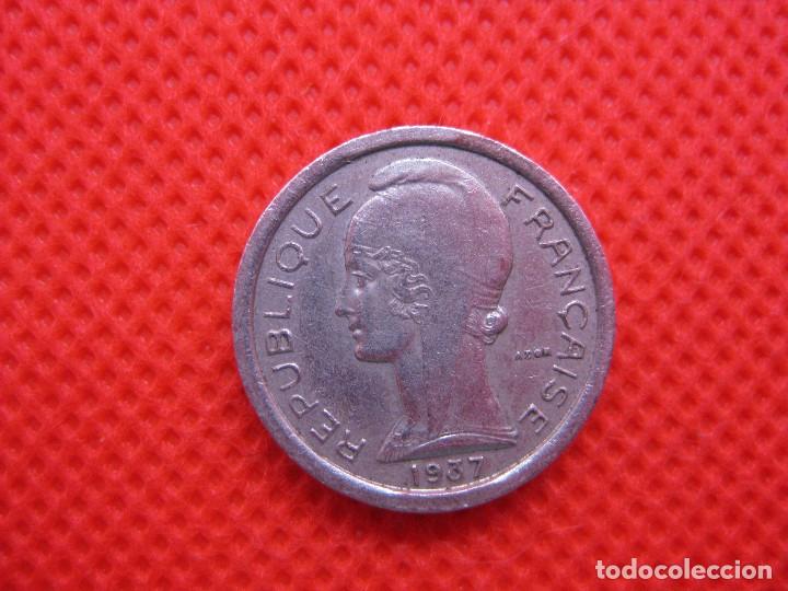 Monedas antiguas de Europa: Moneda-Ficha de tel&eacute;fono francesa de 1937.