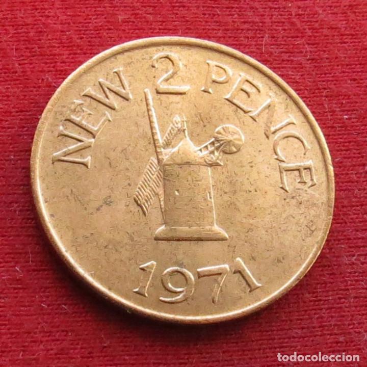 Monedas antiguas de Europa: Guernsey 2 pence 1971 - Foto 1
