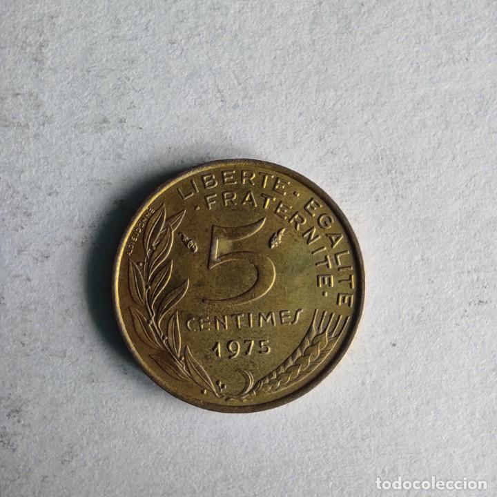 Monedas antiguas de Europa: FRANCIA 5 C&Eacute;NTIMOS 1975 - Foto 1