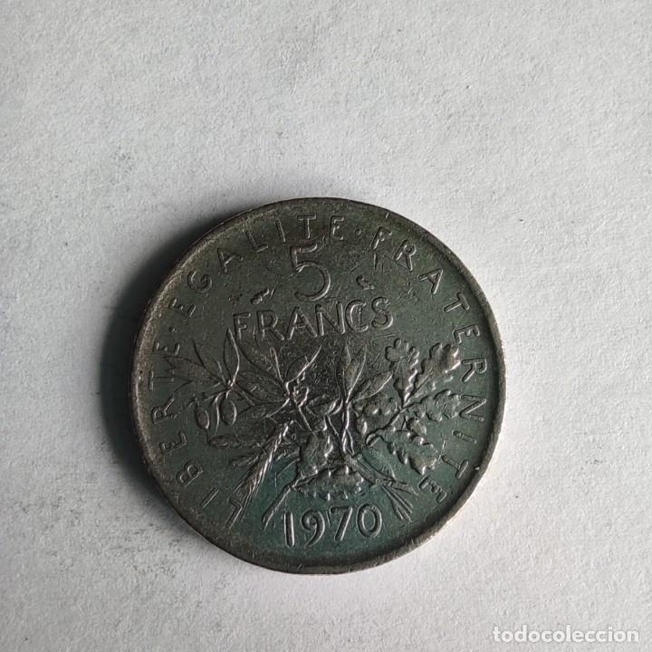 Monedas antiguas de Europa: FRANCIA 5 FRANCOS 1970 - Foto 2
