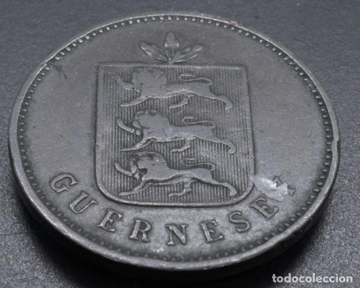 Monedas antiguas de Europa: Guernesey, 4 doubles 1830 - Foto 1