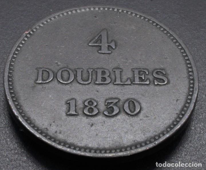 Monedas antiguas de Europa: Guernesey, 4 doubles 1830 - Foto 2