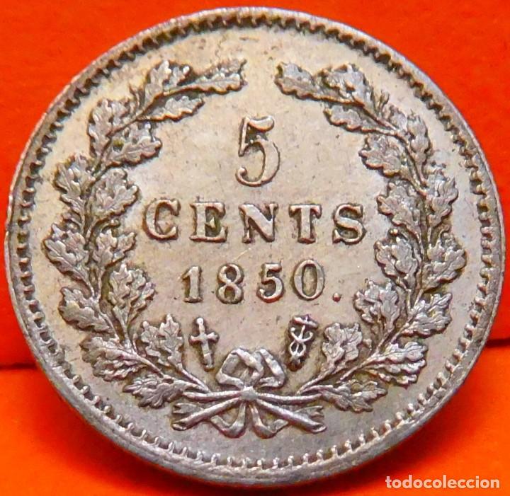 Monedas antiguas de Europa: HOLANDA, 5 CENT, 1850. PLATA. SC- (802) - Foto 2