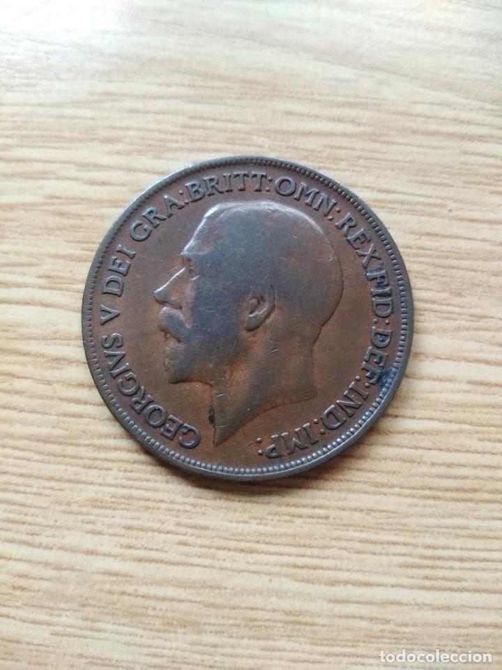 Monedas antiguas de Europa: Inglaterra. One Penny 1919. - Foto 1