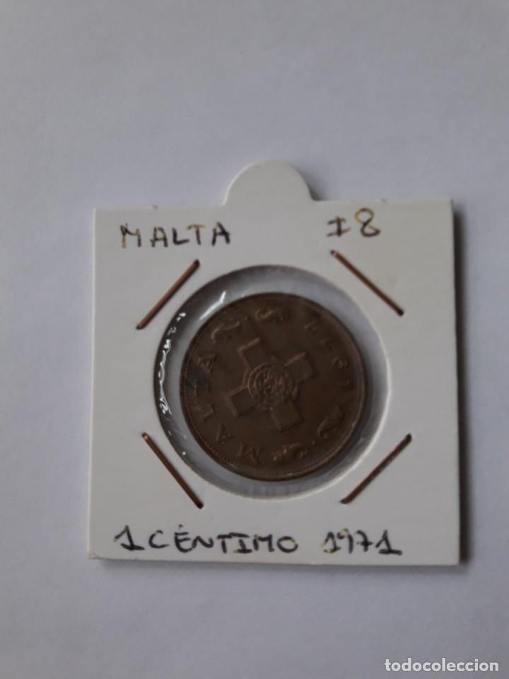 Monedas antiguas de Europa: Malta 1 c&eacute;ntimo 1971 km#8 EXCELENTE - Foto 1