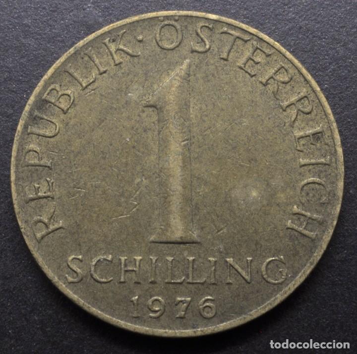 Monedas antiguas de Europa: Austria, 1 chel&iacute;n 1976 - Foto 2