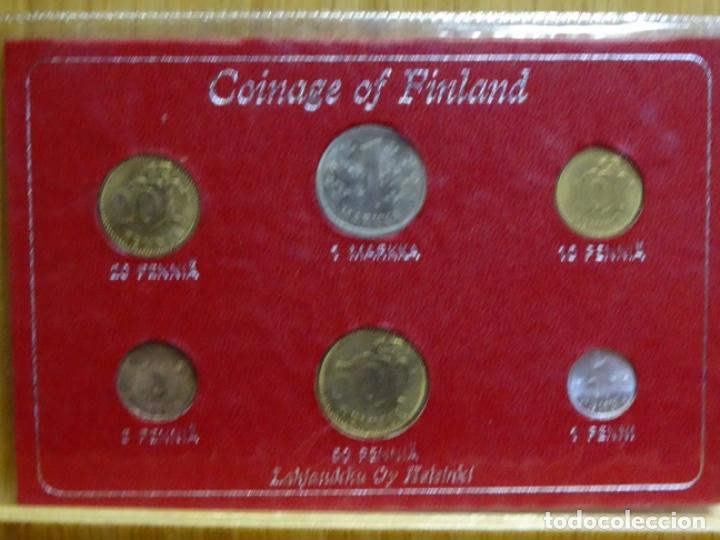 Moedas antigas da Europa: 6 VALORES - MONEDAS DE FINLANDIA.1971