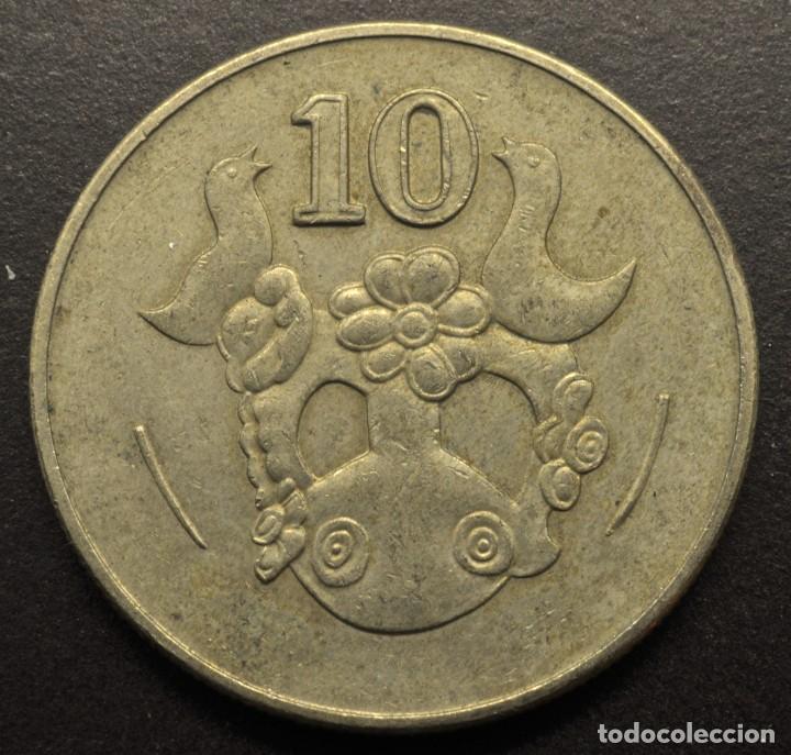 Monedas antiguas de Europa: Chipre, 10 centavos 2002 - Foto 2