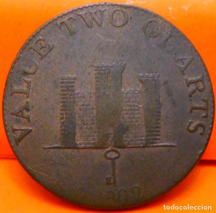 Monedas antiguas de Europa: GIBRALTAR, 2 QUARTOS, 1802. (887) - Foto 2