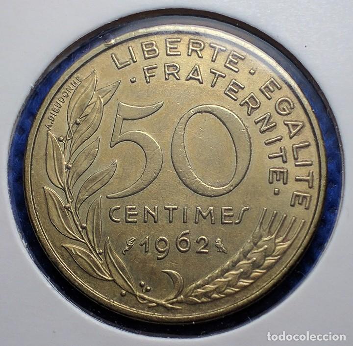 Monedas antiguas de Europa: Francia 50 C&eacute;ntimos 1962 - Foto 1