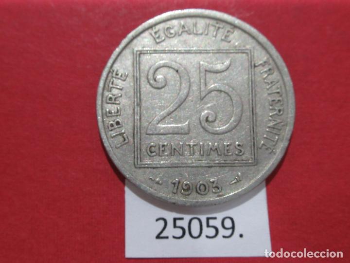 Monedas antiguas de Europa: Francia, 25 c&eacute;ntimos 1903 - Foto 2