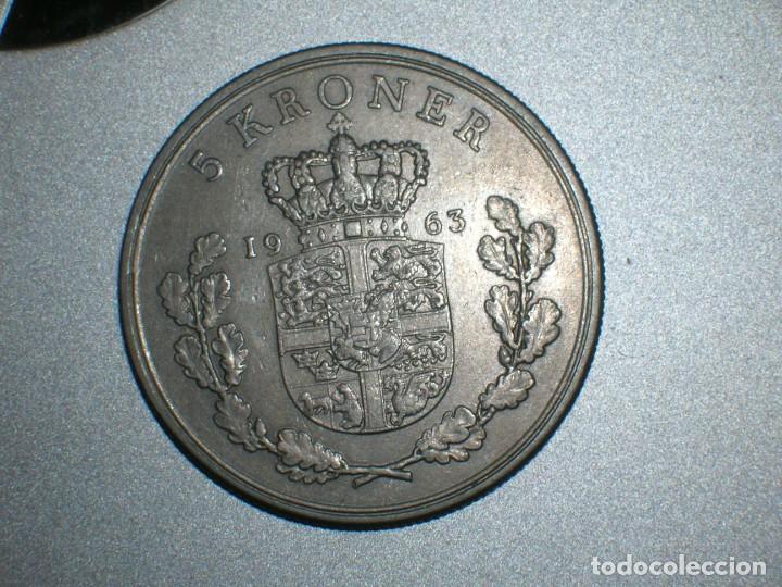Monedas antiguas de Europa: DINAMARCA 5 CORONAS 1963 (10165) - Foto 2