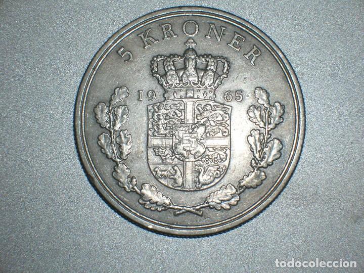 Monedas antiguas de Europa: DINAMARCA 5 CORONAS 1965 (10167) - Foto 2