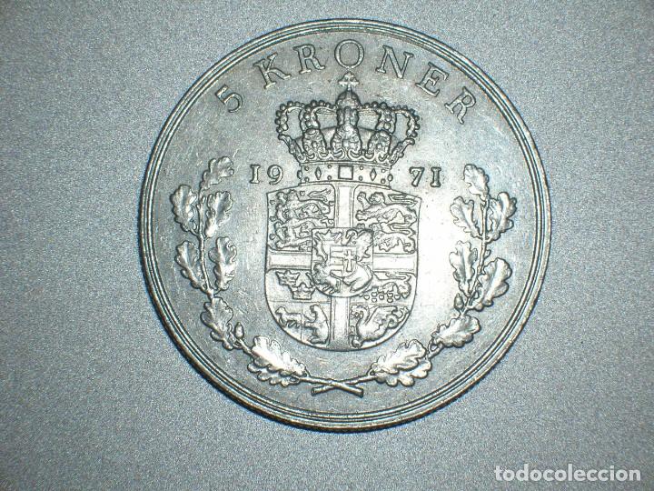 Monedas antiguas de Europa: DINAMARCA 5 CORONAS 1971 (10173) - Foto 2