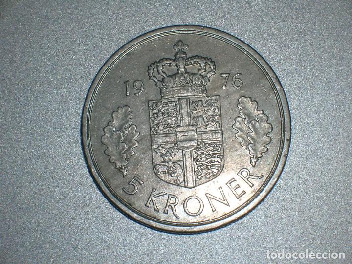 Monedas antiguas de Europa: DINAMARCA 5 CORONAS 1976 (10178) - Foto 2