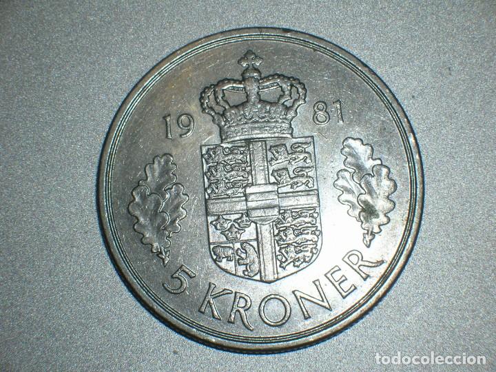 Monedas antiguas de Europa: DINAMARCA 5 CORONAS 1981 (10183) - Foto 2