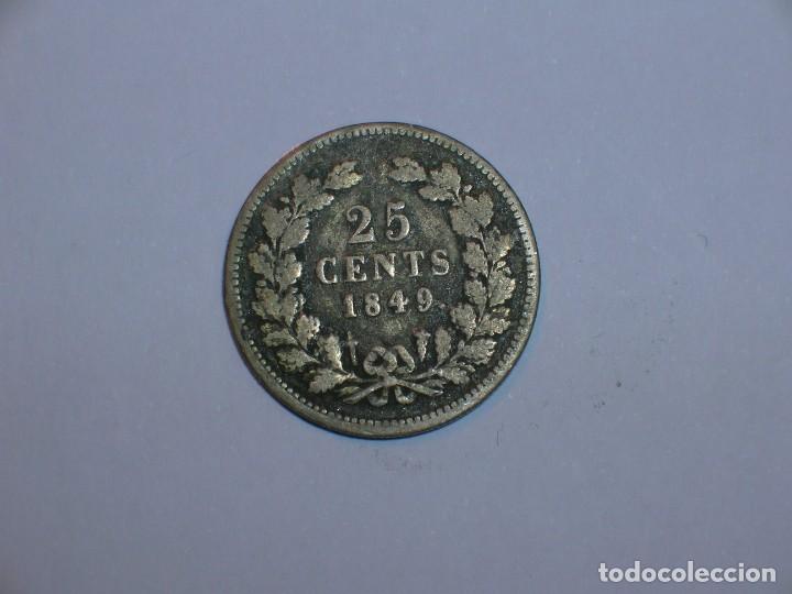 Monedas antiguas de Europa: HOLANDA 25 CENTIMOS 1849 (10340) - Foto 2