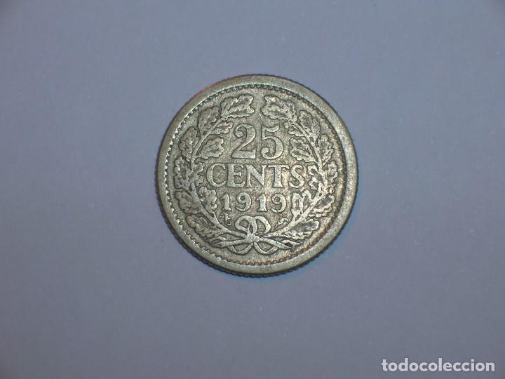 Monedas antiguas de Europa: HOLANDA 25 CENTIMOS 1919 (10345) - Foto 2