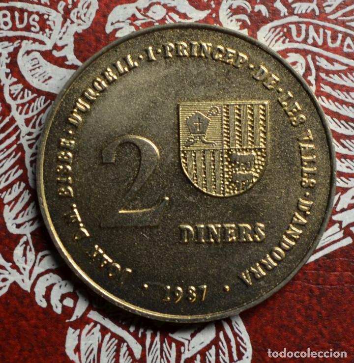 Monedas antiguas de Europa: ANDORRA - 2 DINERS - 1987 - Foto 1