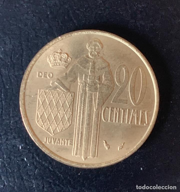 Monedas antiguas de Europa: Monaco 20 centimes 1975 - Foto 1