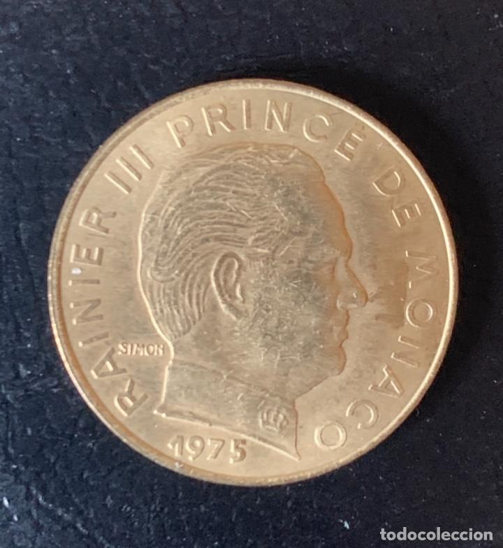 Monedas antiguas de Europa: Monaco 20 centimes 1975 - Foto 2
