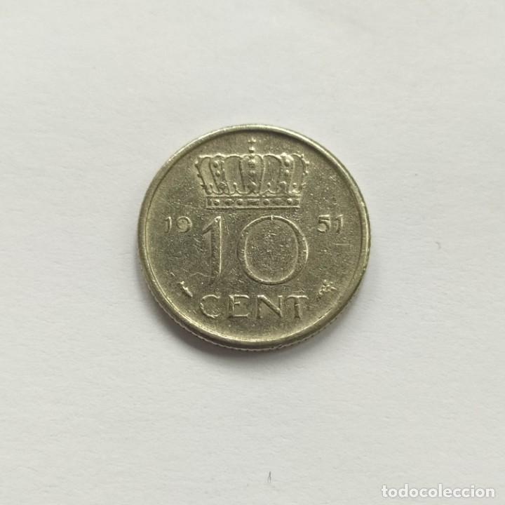 Monedas antiguas de Europa: ## Holanda 10 C&eacute;ntimos de 1951 ## - Foto 1