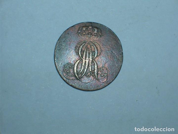 Moedas antigas da Europa: ALEMANIA/HANNOVER 1 PFENNIG 1842 (4278)