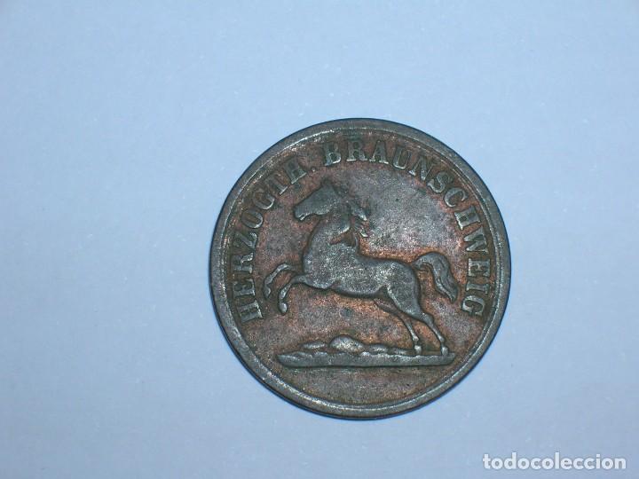 Monnaies anciennes de Europe: ALEMANIA/BRUNSWICK-WOLFENBUTTEL 2 PFENNIG 1859 (4343)