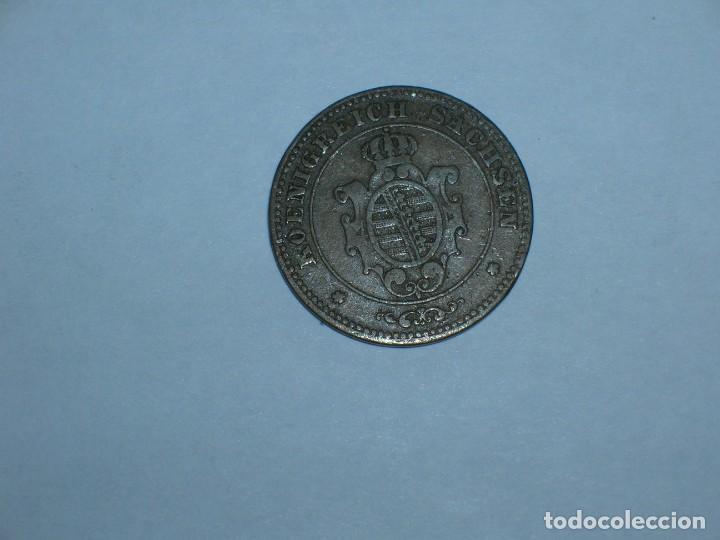 Old Coins of Europe: ALEMANIA/SAJONIA 1 PFENNIG 1863 (4541)
