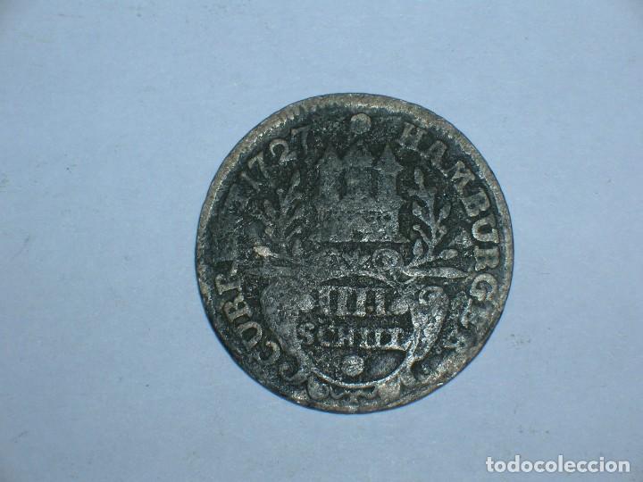 Monedas antiguas de Europa: ALEMANIA/HAMBURGO 4 SCHILLING 1727 (4597)