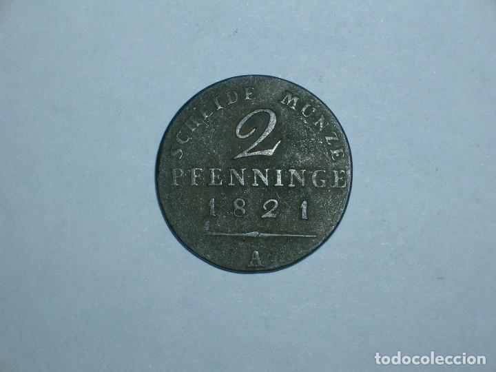 Monnaies anciennes de Europe: ALEMANIA/PRUSIA 2 PFENNIG 1821 A (3782)