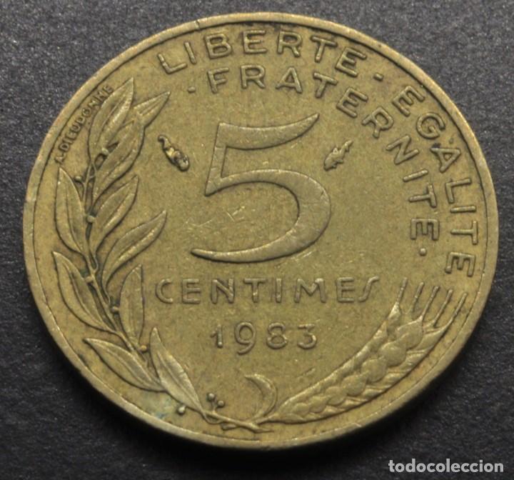 Monedas antiguas de Europa: Francia, 5 c&eacute;ntimos 1983 - Foto 2