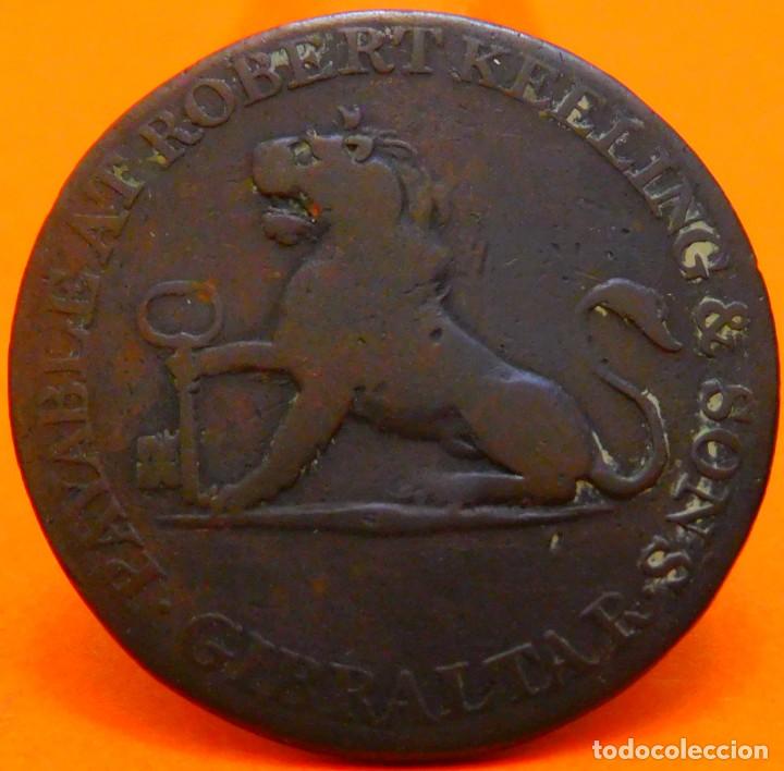 Monedas antiguas de Europa: GIBRALTAR, 2 QUARTOS, 1810. MBC. (1014) - Foto 2